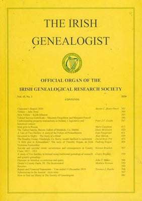 Irish Genealogist journal
