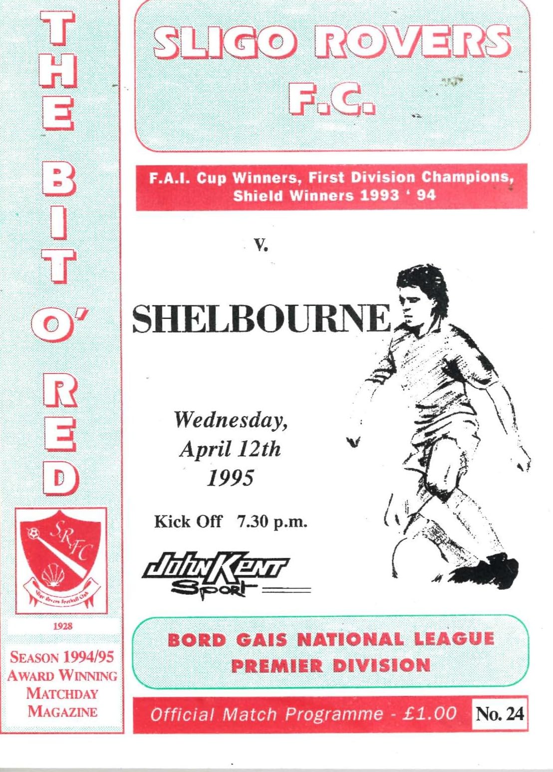 Sligo Rovers matchday programme