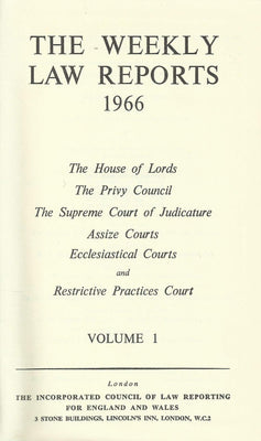 Weekly Law Reports (UK)