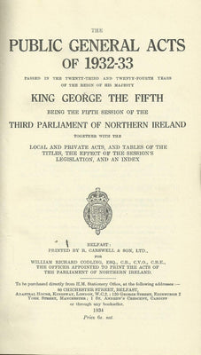The Public General Acts (Northern Ireland)