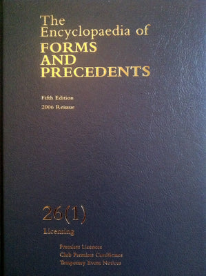 The Encyclopaedia of Forms and Precedents