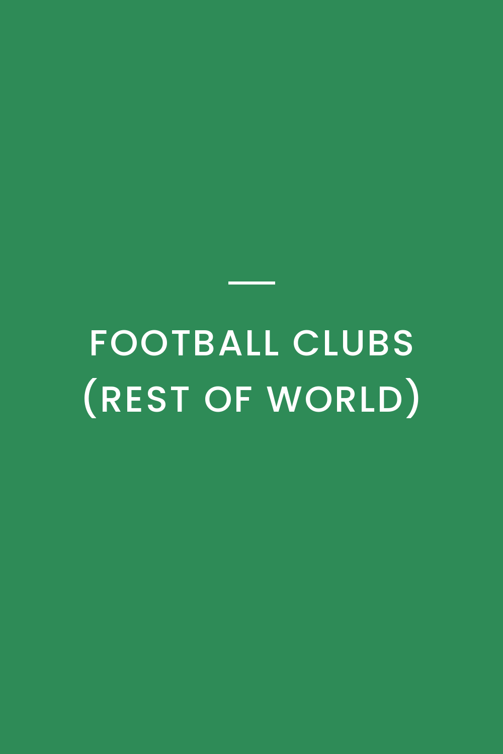 Football Clubs (Rest of World)