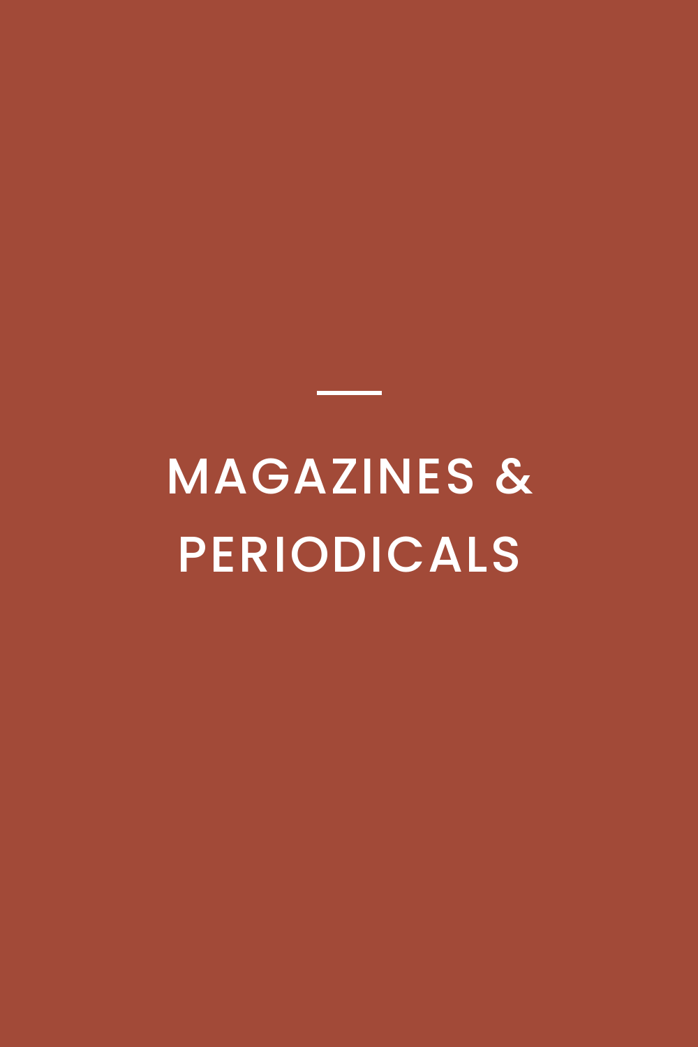 Magazines & Periodicals