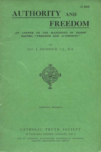 Authority and Freedom: An Answer to the Manifesto of Bishop Barnes, 