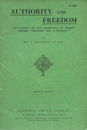 Authority and Freedom: An Answer to the Manifesto of Bishop Barnes, 