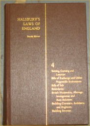 Halsbury's laws of England