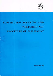 Constitution Act of Finland, Parliament Act, Procedure of Parliament