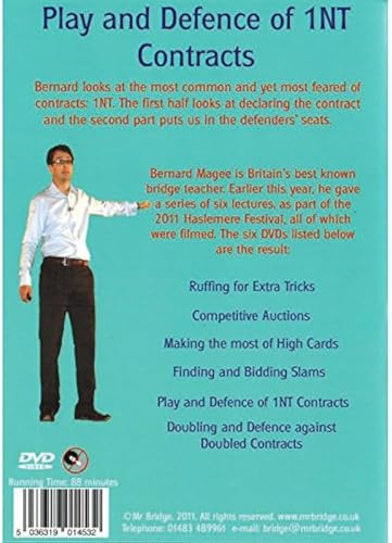 Better Bridge With Bernard Magee - Play And Defence Of 1NT Contracts