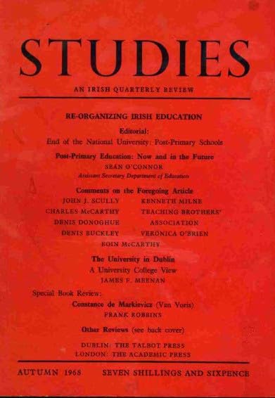 Studies: An Irish Quarterly Review - Autumn 1968, Vol LVII (57), No 227