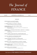 The Journal of Finance, Vol 70, No 6 - December 2025: Journal of the American Finance Association