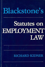 Load image into Gallery viewer, Employment Law Statutes (Blackstone's Statute Books)