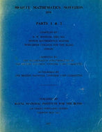 Braille Mathematics Notation - 1970 - Parts 1 and 2