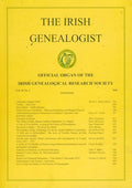 The Irish Genealogist, Volume 15, No 3, 2020 - Official Organ of the Irish Genealogical Research Society