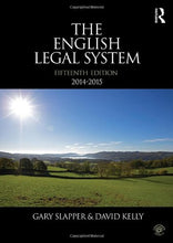 Load image into Gallery viewer, The English Legal System: 2015-2016: 2014-2015