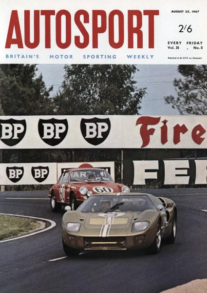 Autosport magazine, August 25, 1967, Volume 35, No 8 - Le Mans