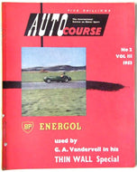Auto Course: Vol III, No 2, 1953 - The International Quarterly Review on Motor Racing (Autocourse)