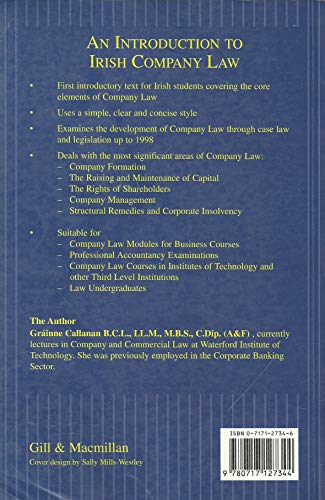 An Introduction to Irish Company Law