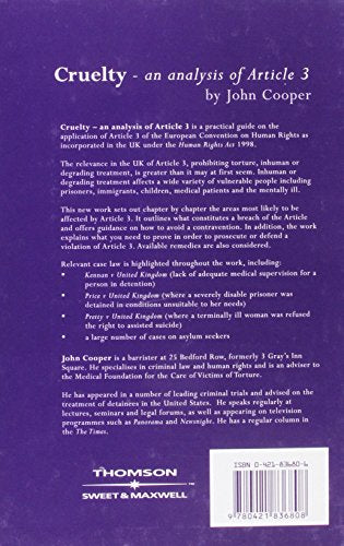 Cruelty - An Analysis of Article 3