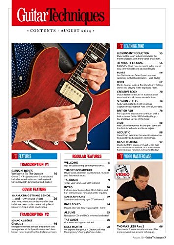 Guitar Techniques magazine 233, August 2014: String Bends; Guns 'N' Roses Welcome to the Jungle