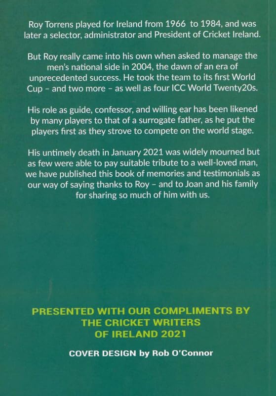 Big Roy – His Life in Cricket – “Uphill and Into the Wind”