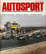 Autosport magazine, April 19 1968, Volume 36, No 16: Jochen Rindt at Thruxton, Brian Redman at Oulton Park