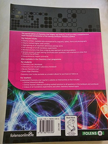 Leaving Certificate Chemistry Live 2nd Edition by Folens