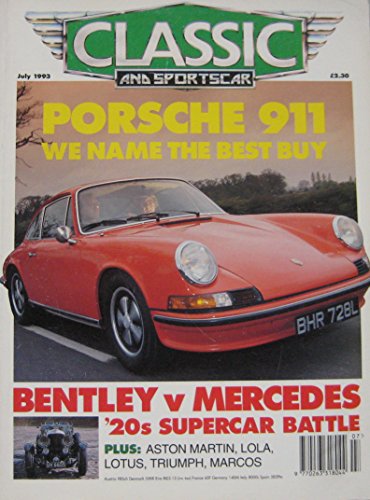Classic & Sportscar magazine 07/1993 Lotus Elan, Aston Martin, Porsche, Marcos