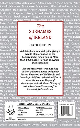 The Surnames of Ireland