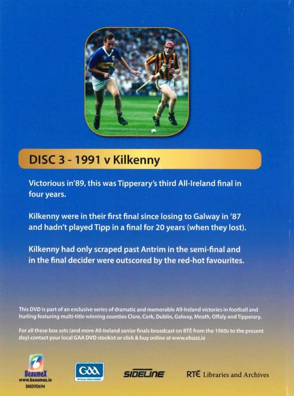 Tipperary GAA Hurling Champions Gaelic Athletic Association Disc 3: 1991 Final Tipperary v Kilkenny