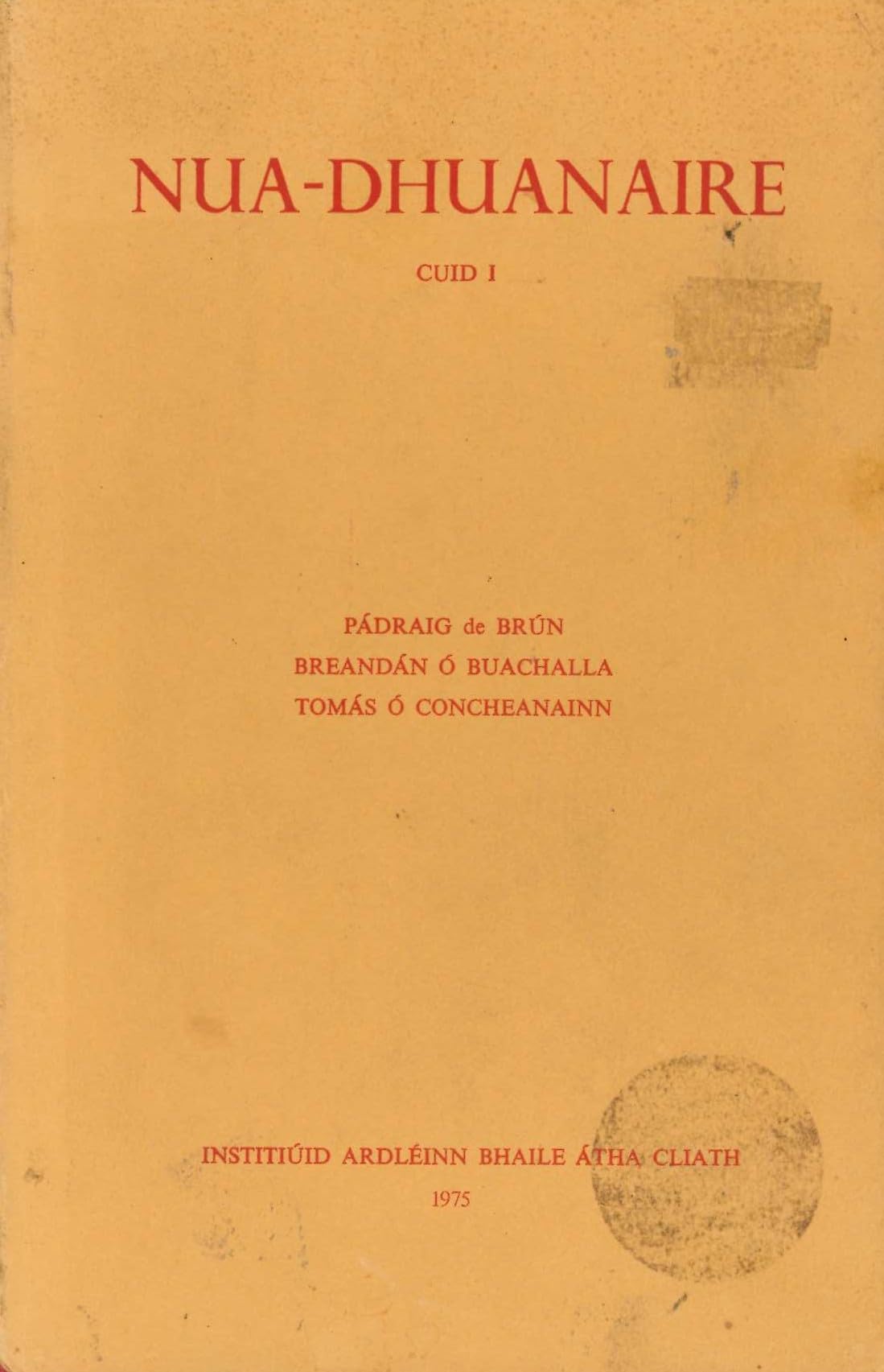 Nua-Dhuanaire. Cuid 1