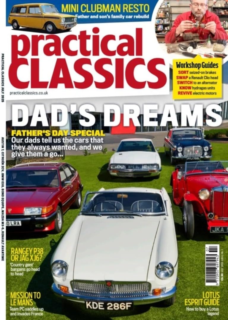 Practical Classics magazine, August 2025: MGB, MG SV, MG Cyberster, Saab 900, Citroen CX