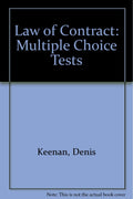 Law of Contract: Multiple Choice Tests