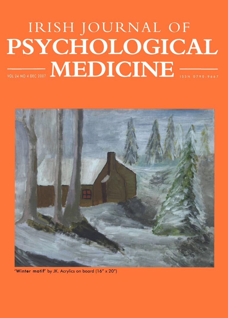 Irish Journal of Psychological Medicine, Vol 24, No 4, December 2007