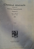 Chemical Abstracts published by the American Chemical Society Volume 77, July 3-July 17, 1972 (Abstracts 1-20029) (CHABAs)