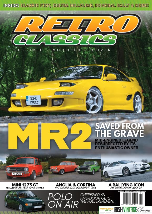 Retro Classics, October-December 2023, Issue 51: Toyota MR2, Mini 1275 GT, Ford Anglia and Cortina, Toyota Celica GT4, VW Polo 6N five-door