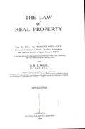 Law of Real Property