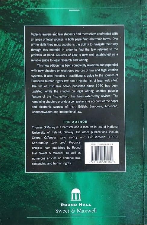 The Sources of Law: An Introduction to Legal Research and Writing