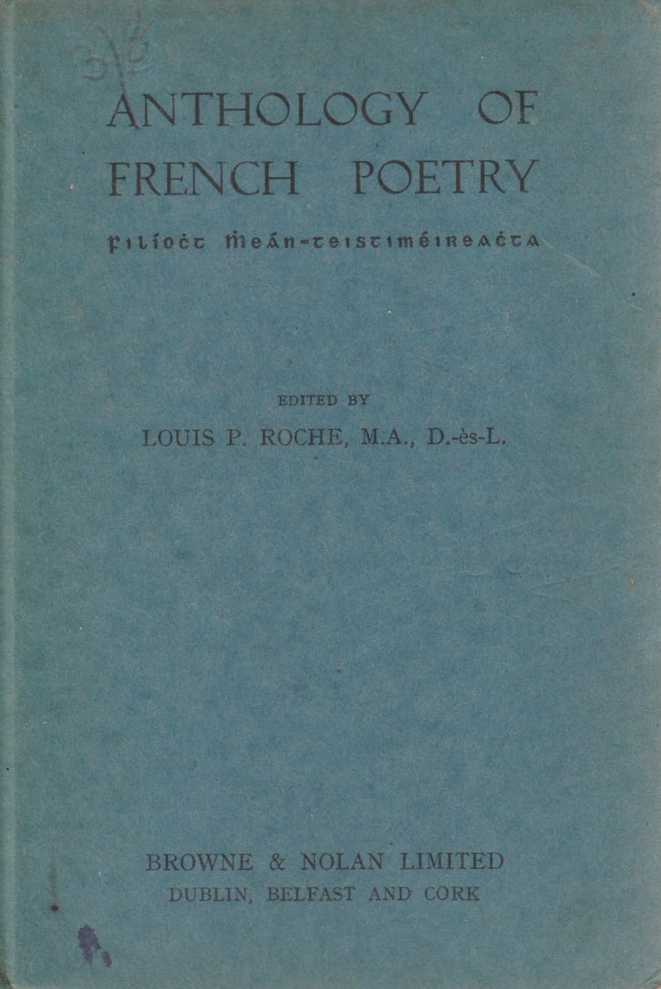Anthology of French Poetry - Filíocht Mheán-teistiméireachta