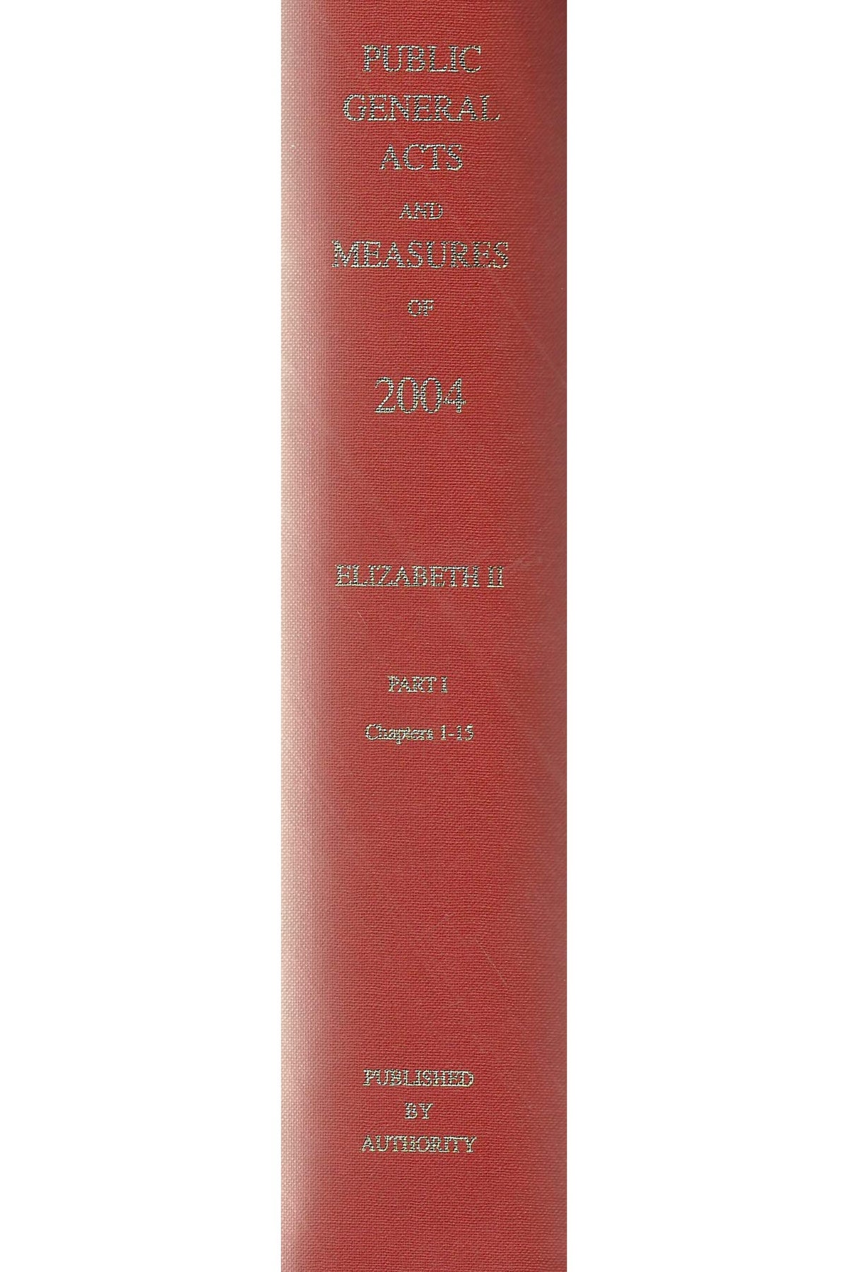 The public general acts and General Synod measures 2004