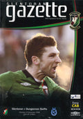 Glentoran Gazette, Season 2008/09, Vol 62, No 22: Glentoran v Dungannon Swifts, 13 December 2008 matchday programme — JJB Sports Premiership; Alan McDonald, Boxing Day derby at Windsor Park