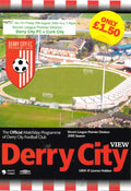 Derry City FC 'CityView', Vol 21 No 15: Derry City v Cork City, 19 August 2005 matchday programme — eircom League Premier Division at the Brandywell; Stephen Kenny, Paddy McCourt, Mark Farren