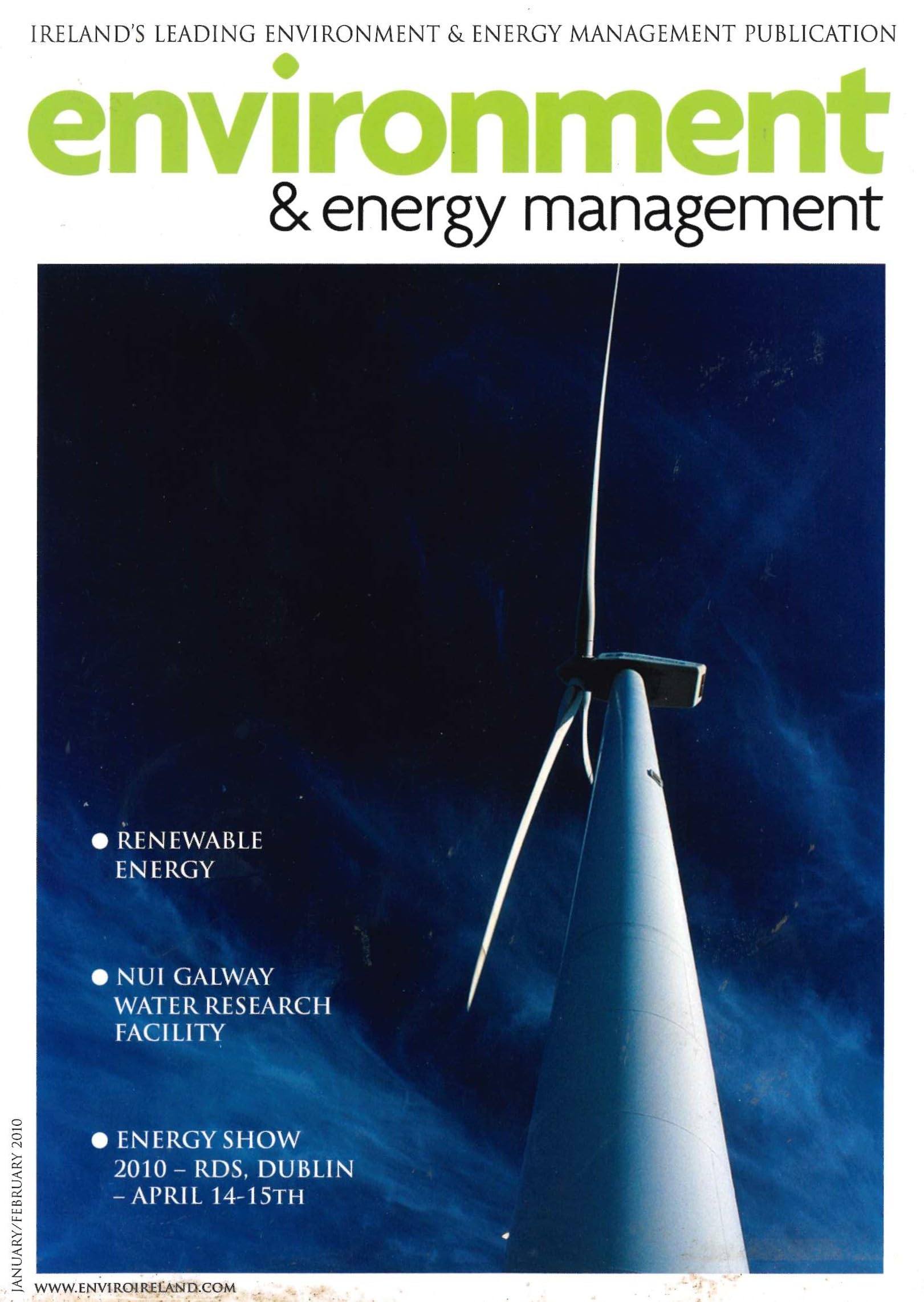 Environment and Energy Management magazine, January/February 2010 - Ireland's Leading Environment and Energy Management Publication