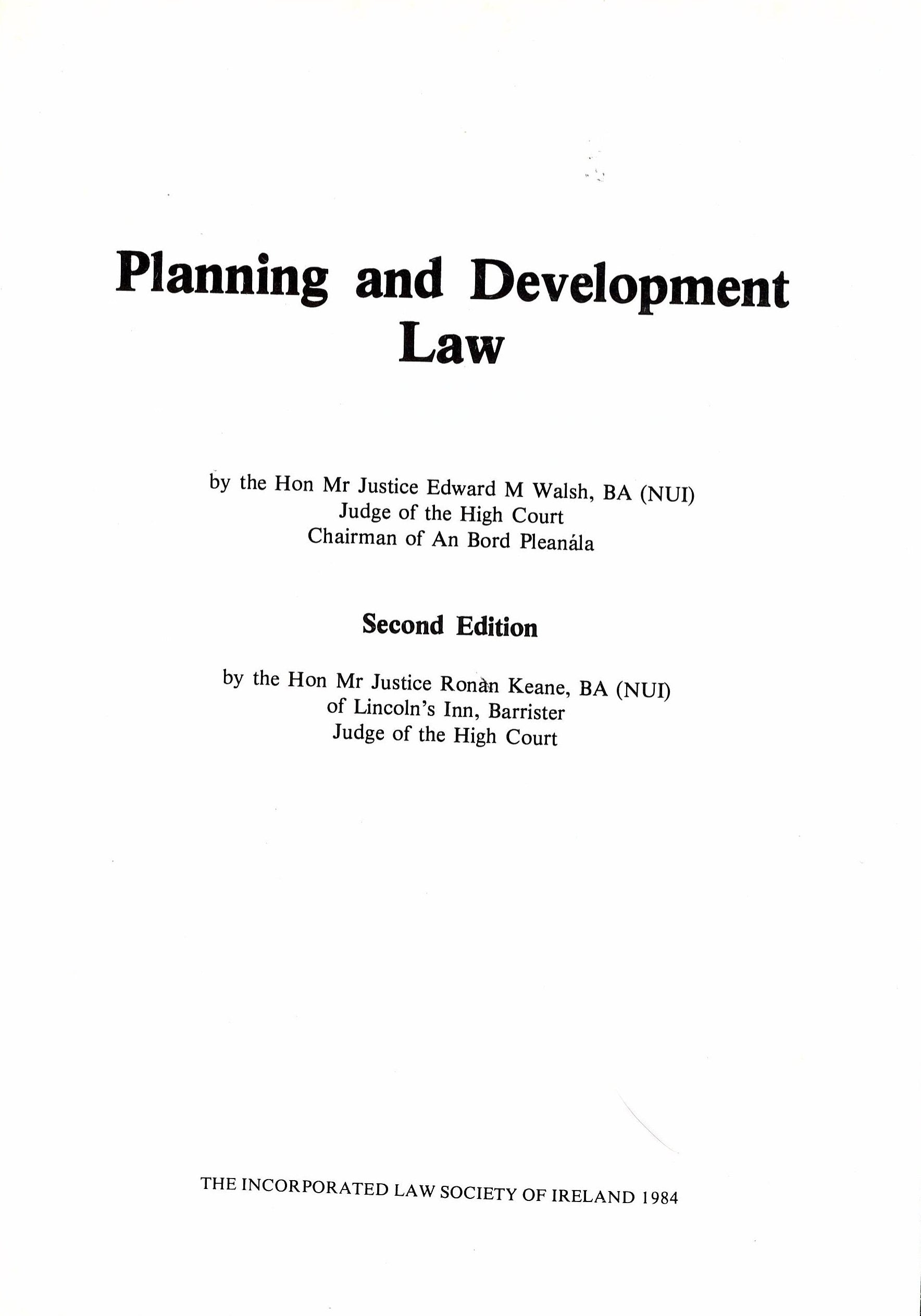 Planning and Development Law: Second Edition