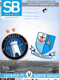 Limerick FC 'SuperBlues' Vol 5 Issue 15: Limerick FC v Salthill Devon, 19 August 2011 matchday programme — Airtricity League First Division at Jackman Park; Pat Scully