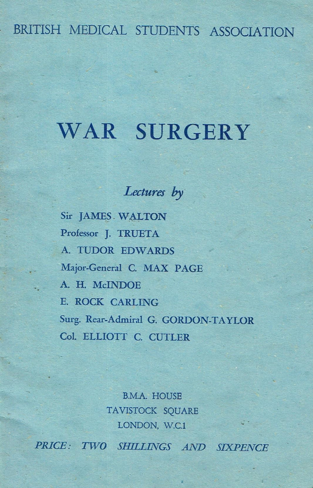 War Surgery: British Medical Students Association