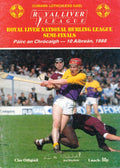 GAA Royal Liver National Hurling League semi-finals programme 1988: Waterford vs Tipperary and Wexford vs Offaly, Croke Park, 10 April 1988 — four counties in one programme, Seamus Fitzhenry cover