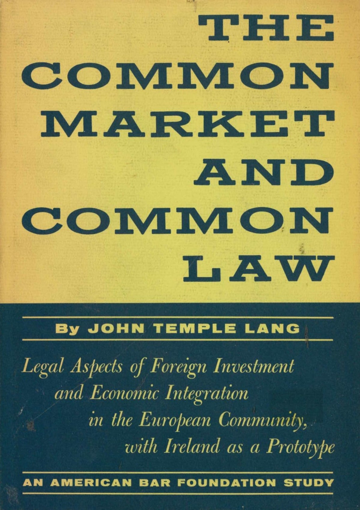 Common Market and Common Law