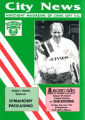 Cork City 'City News': Cork City v Shelbourne, 2 May 1993 matchday programme — Bord Gáis League of Ireland Premier Division at Bishopstown, from the season Cork City won the League of Ireland title