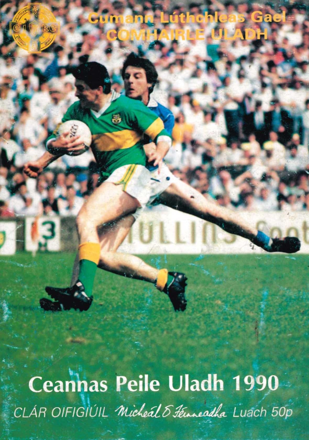 GAA Ulster Senior Football Championship matchday programme 1990: Donegal vs Cavan, MacCumhaill Park, Ballybofey, 20 May 1990 — Donegal's 1990 Ulster title run, Brian McEniff