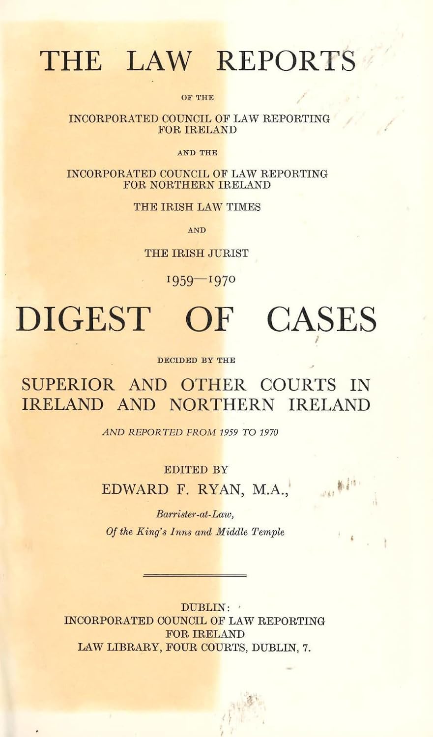 Irish Digest 1959-70